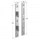 BUILD-IN BED FRAME BRACKET 140mm (SET 4 PCS)